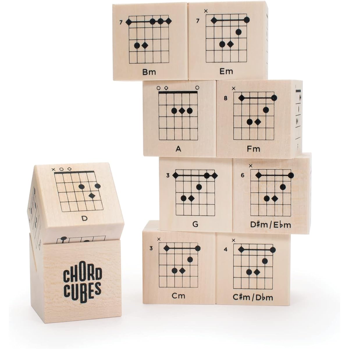 Uncle Goose Chord Cubes Guitar Blocks - Made in USA