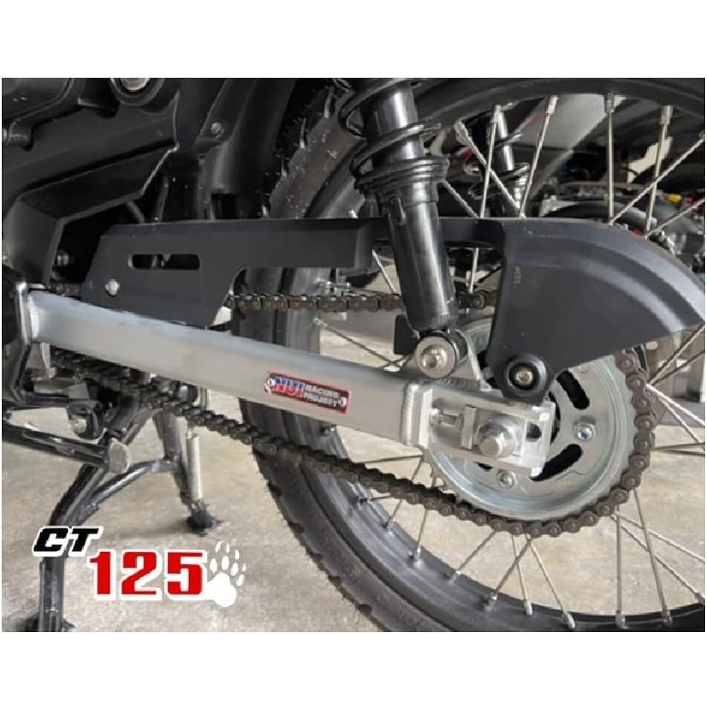 Aluminum swing arm NUI Racing CT125 Lighter unsprung weight Improved straight-line stability Aluminum swing arm SILVER Silver