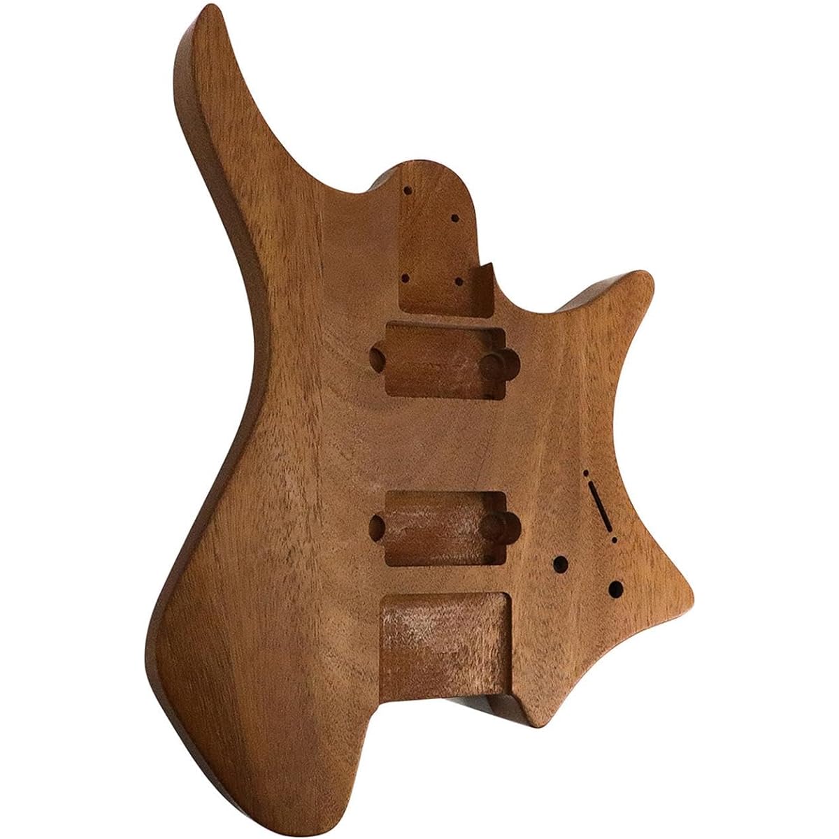 Gazechimp Unfinished Guitar Body Mahogany Wood Luthier Electric Guitar DIY Parts