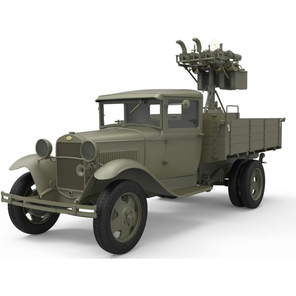 Miniart 1/35 Soviet 1.5 ton truck M-4 Maxim AA machine gun equipped plastic model MA35186