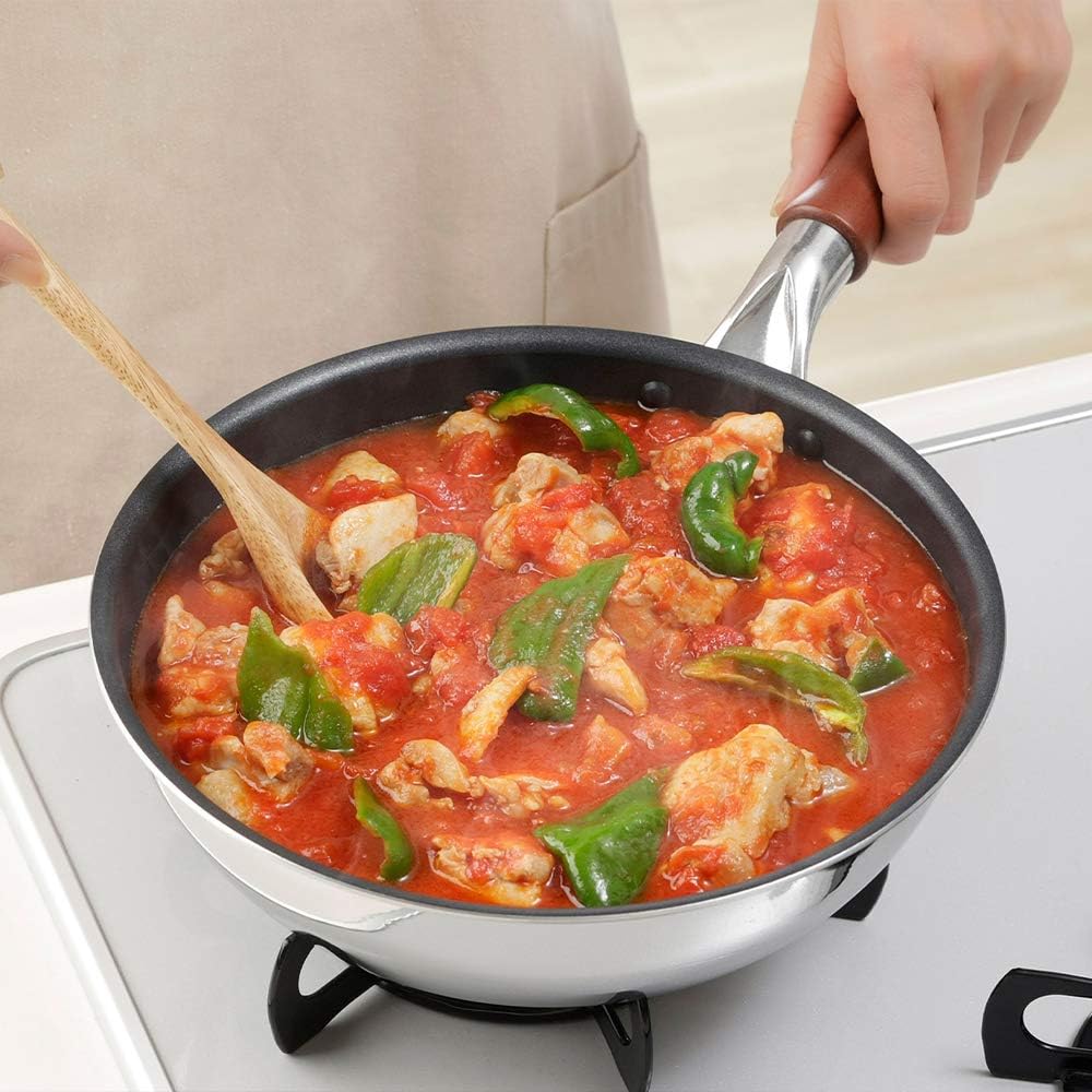 Shimomura Planning Deep Frying Pan 24cm Made in Japan IH Lightweight 40372