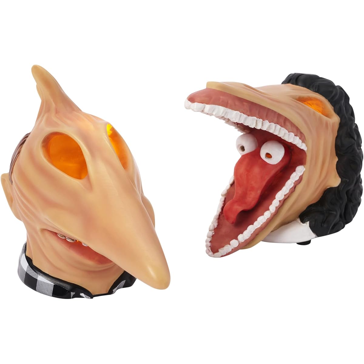 Spirit Halloween Light Up LED Adam and Barbara Beetlejuice Figure Set