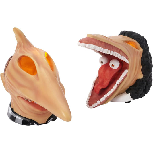 Spirit Halloween Light Up LED Adam and Barbara Beetlejuice Figure Set