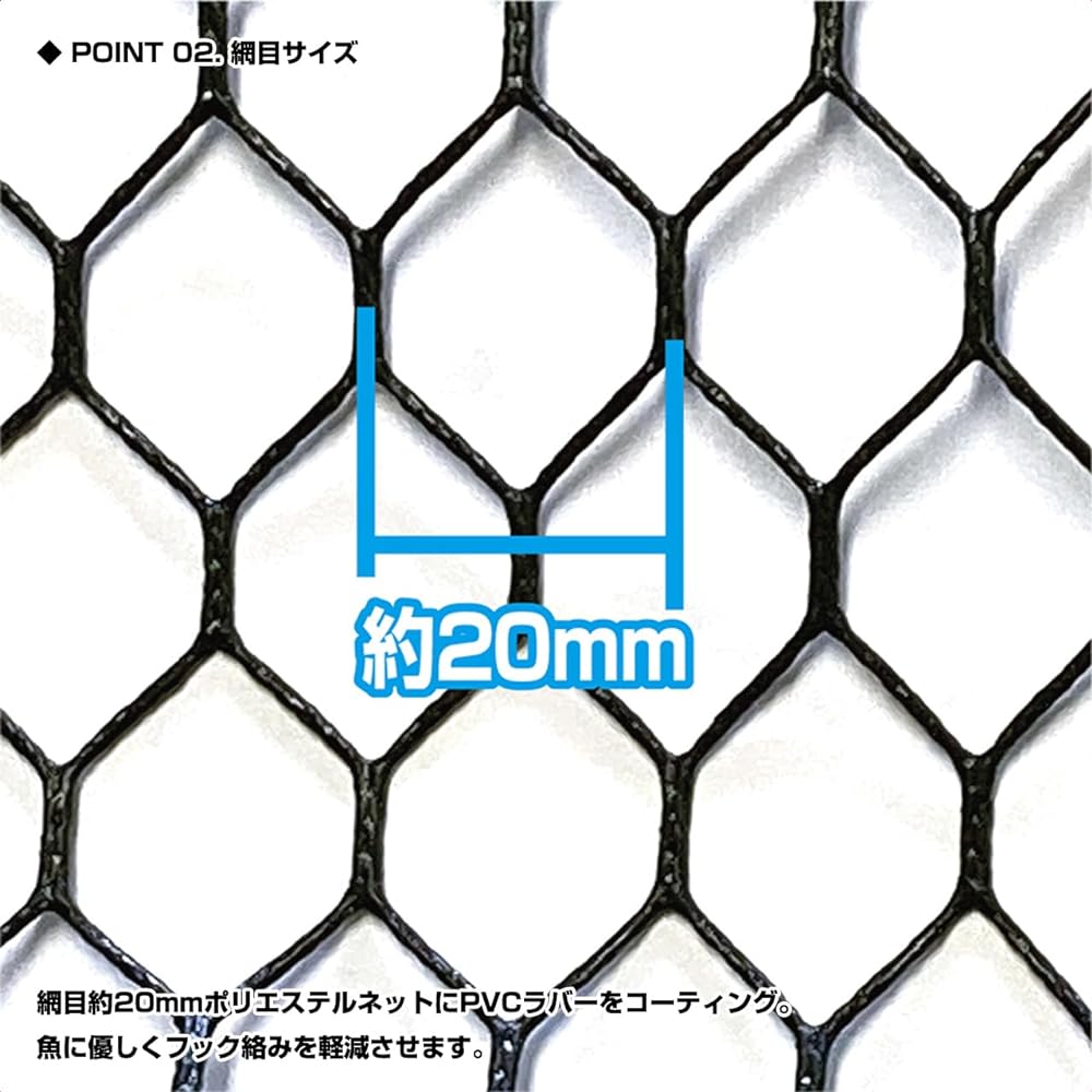 [Dodeka Net Replacement Net] Fishing Net PROX Replacement Dodeka Net 24 Type/28 Type/35 Type (Net Type: Rubber Coating Net/Nylon Net) PX7035RN