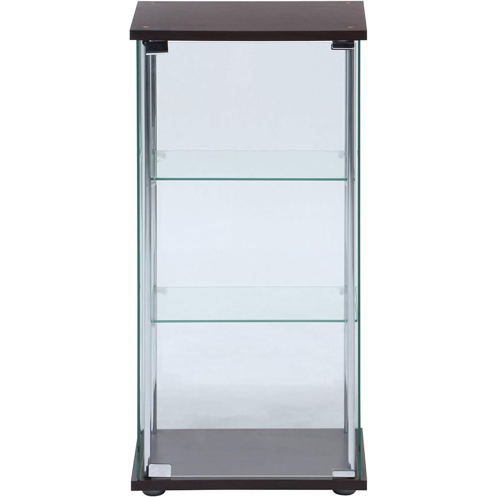 Fuji Boeki Collection Case Figure Case 3 Tiers Width 42.5 x Depth 36.5 x Height 86cm Brown Tempered Glass Full Glass Assembly Product 96049