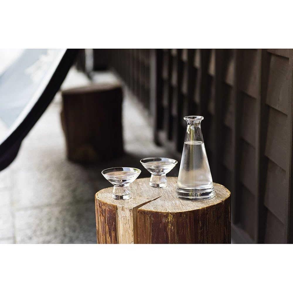 Hirota Glass Tokkuri + Cup Set Edo Glass EDO-17