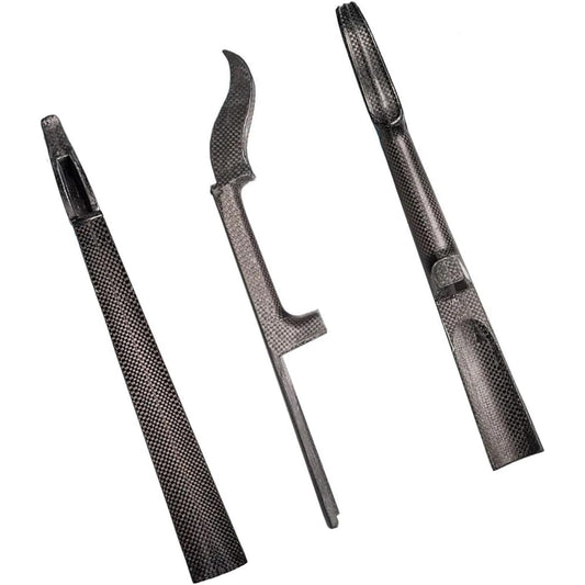 Violin Accessories Unfinished 4/4 Carbon Fiber Violin Neck with Carbon Fiber Fretboard for Violin Design