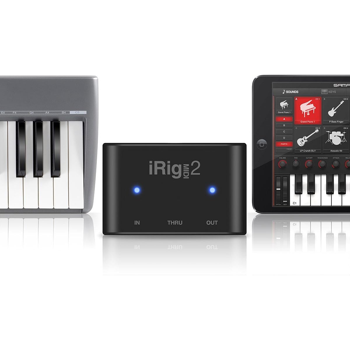 [Authorized Japanese distributor product] IK Multimedia iRig MIDI 2 Lightning/USB compatible MIDI interface IKM-OT-000036
