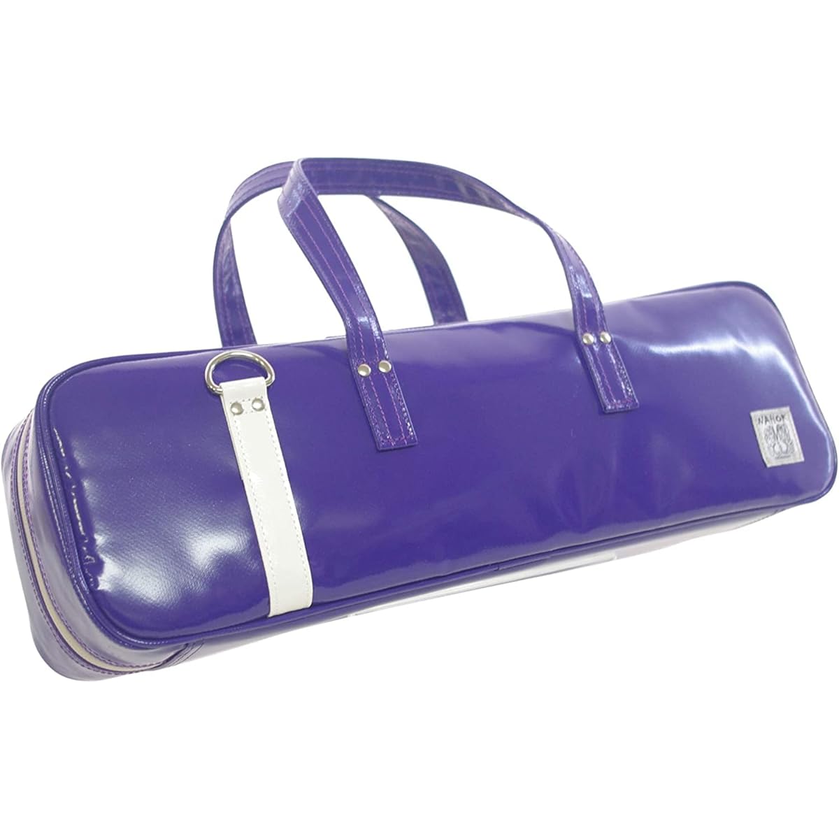 NAHOK C-tube flute & piccolo horizontal case guard "Grand Master 2/wf" Violet/White [Waterproof fabric made in Germany x special temperature control function & shock absorbing material + waterproof zipper] Fabric from Germany, Made in Japan..