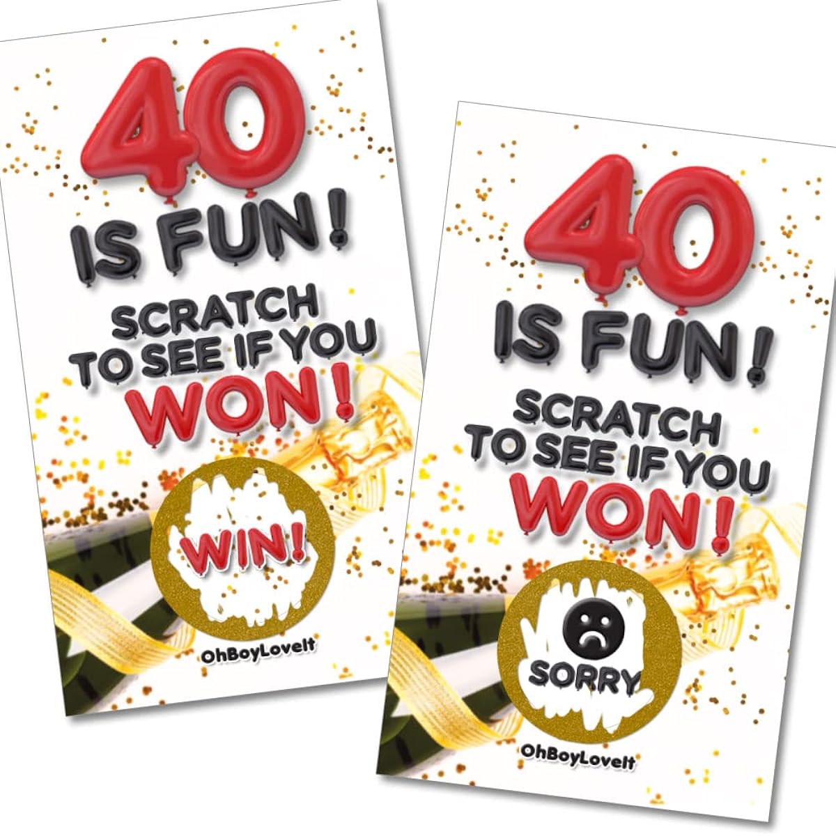 Oh Boy Love It Scratch Off Party Game (Party 40)