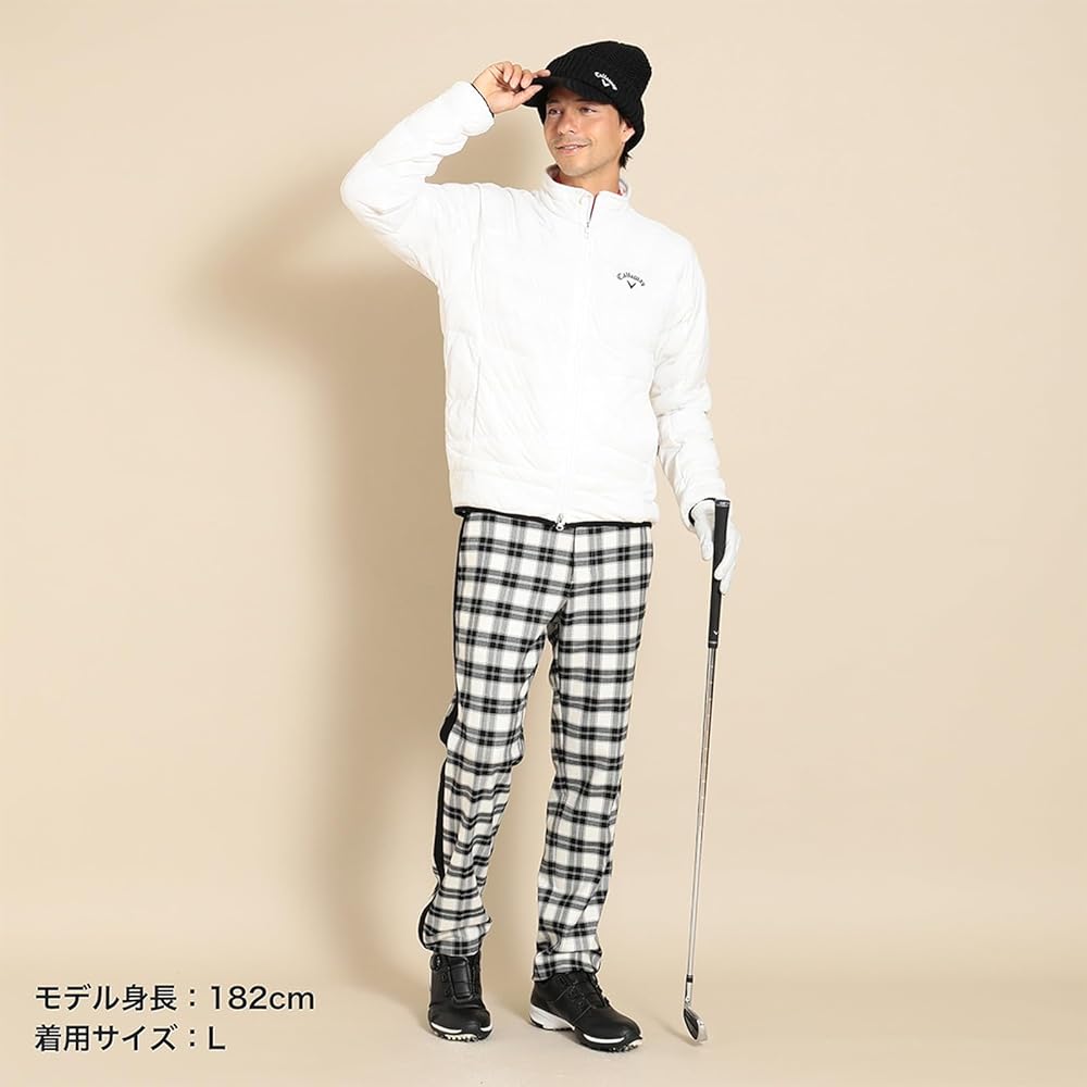 [Callaway] Men's Water Repellent Full Zip Filled Blouson (Star Stretch: Stretchable/Windproof) / Outerwear Golf / C23215104