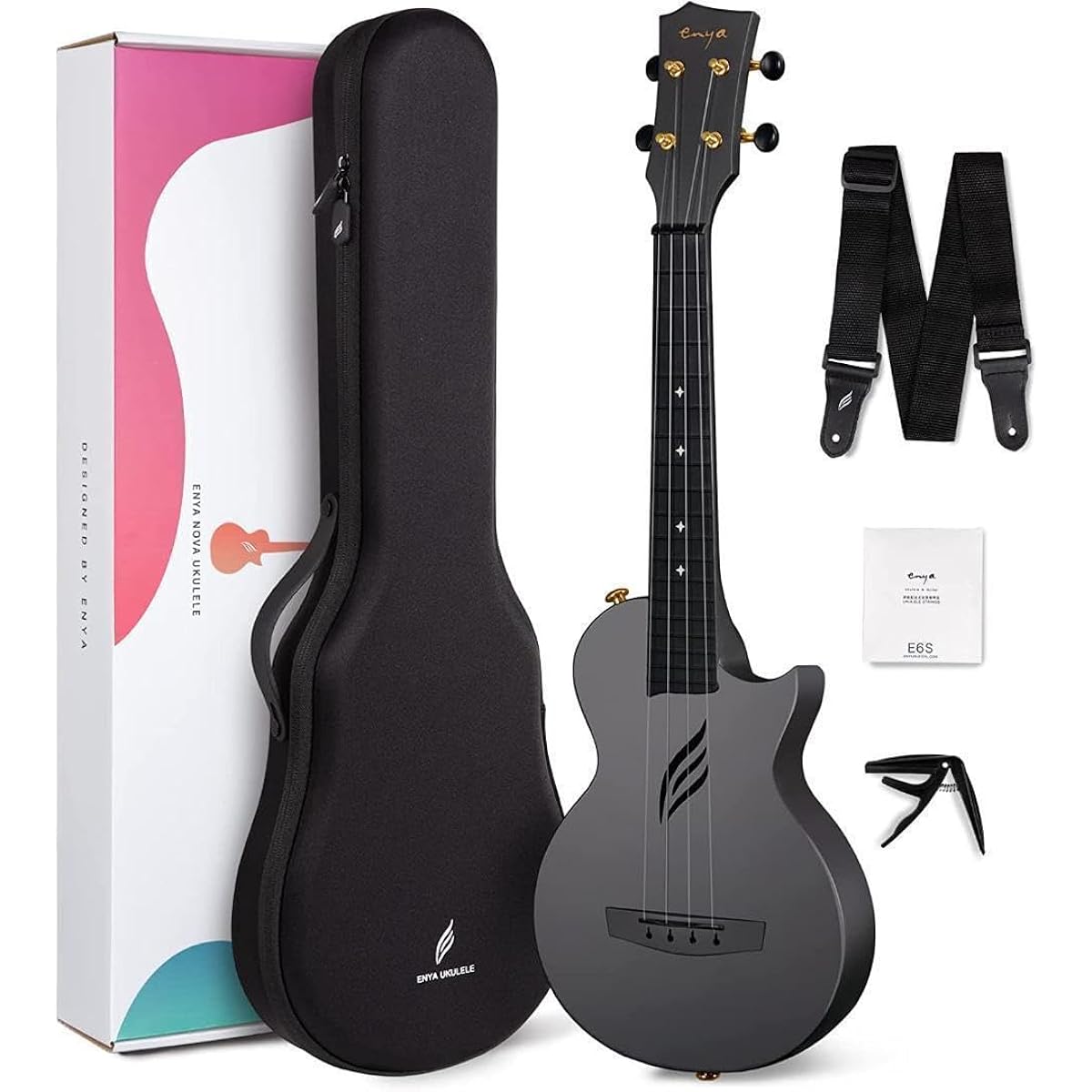 Beginner's ukulele set (carbon fiber)