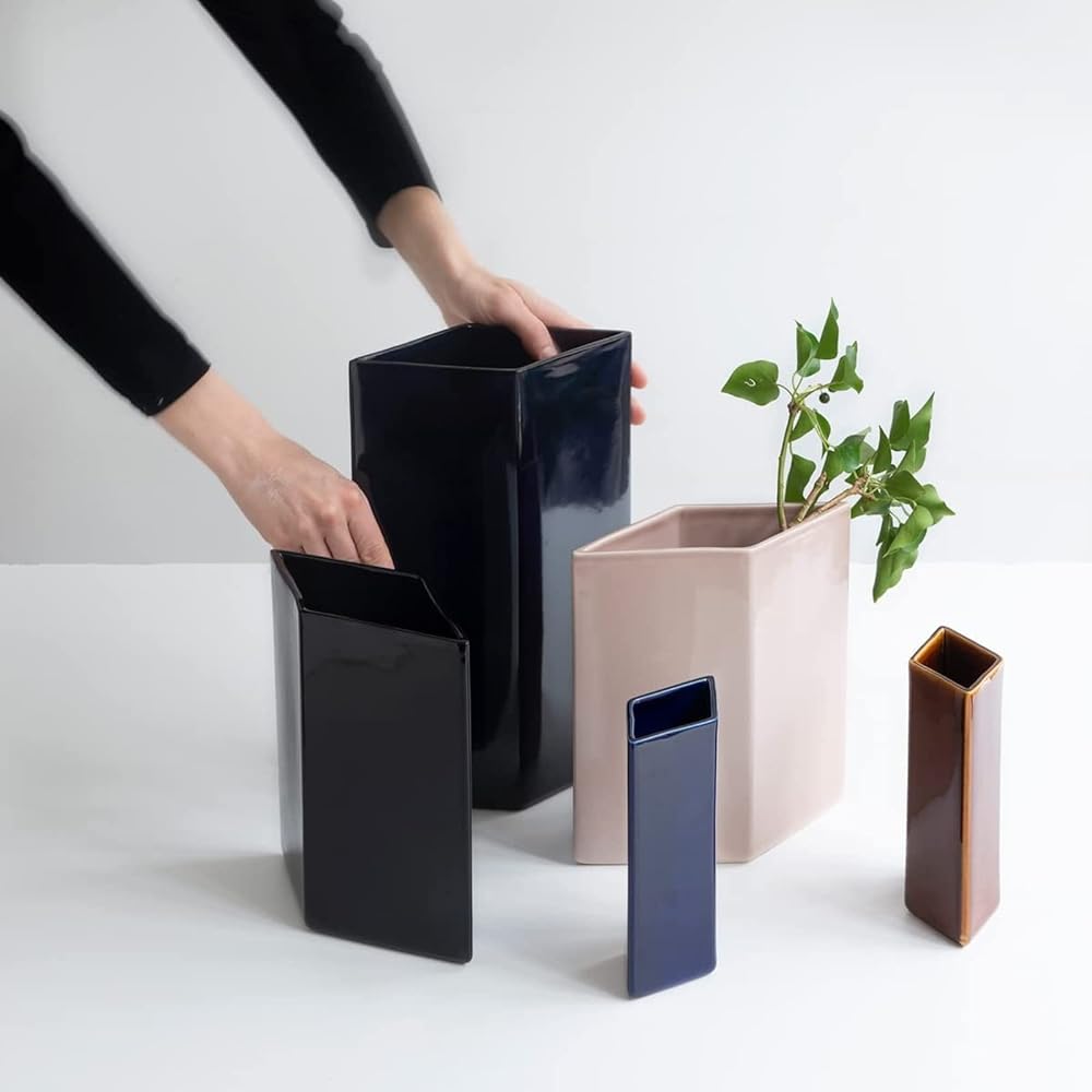 [Regular Imported Product] Iittala Roots Ceramic Flower Vase Vase 225mm Black 1051703