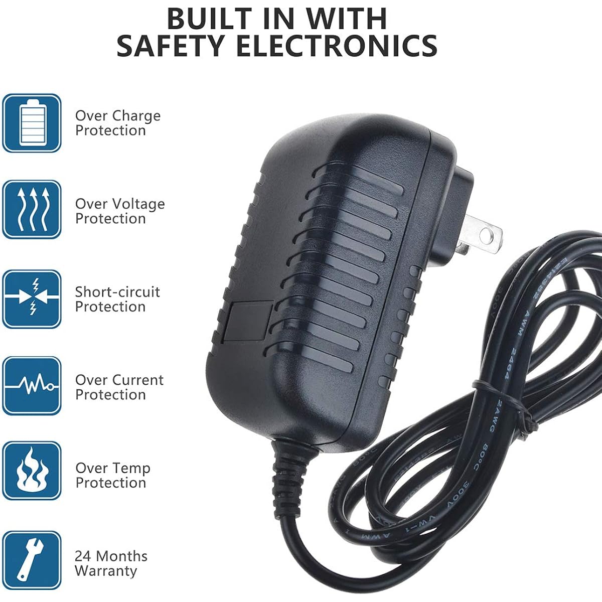 SupplySource AC/DC Adapter Snap-on Scanner Solus Edge EESC320 EESC-320 ETHOS Plus Scan Tool EESC319W EESC319 Diagnostic & Analysis System Power Cord Wall Home Battery Charger PSU