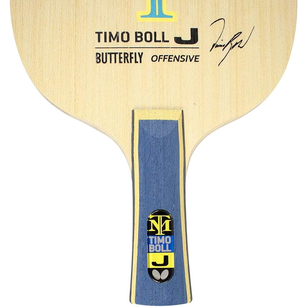 Butterfly Table Tennis Racket Timo Boll J Shakehand Attack 5 Plywood Kids (4-9 years old) For Beginners Flare Large Ball Compatible 36931