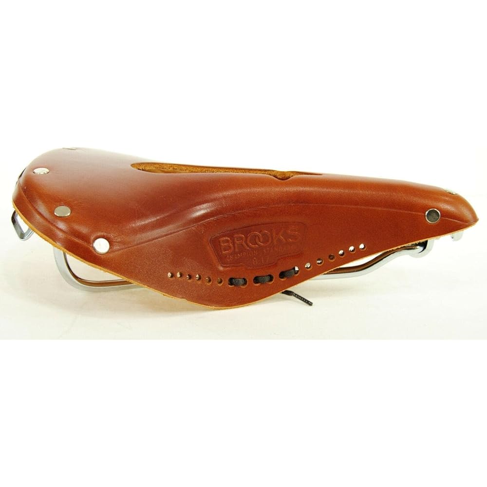 BROOKS Leather saddle Traditional classic model with perforated holes B17 IMPERIAL CHROME HONEY