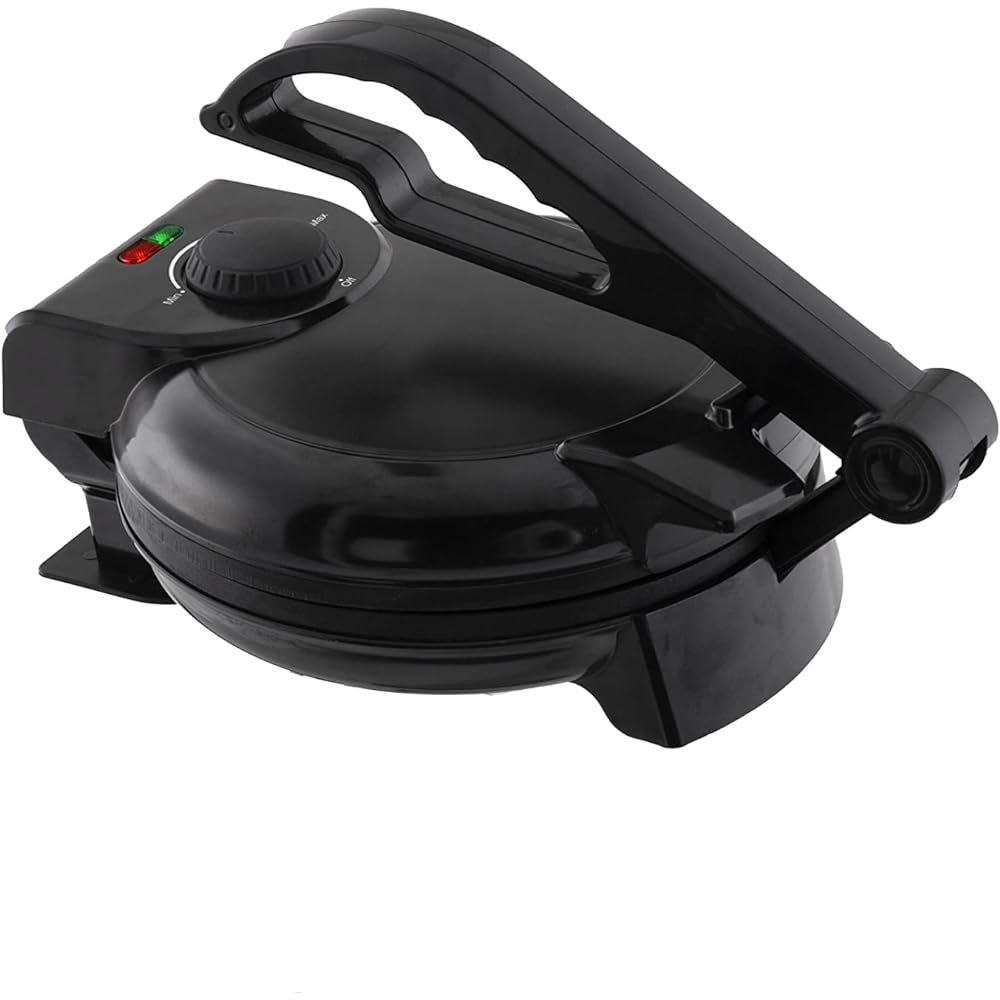 Marutaka Press Sand Maker #I tried crushing and baking it Press Hot Plate Rice Cracker Maker Temperature Adjustment Fluorine Coating MA861 Black