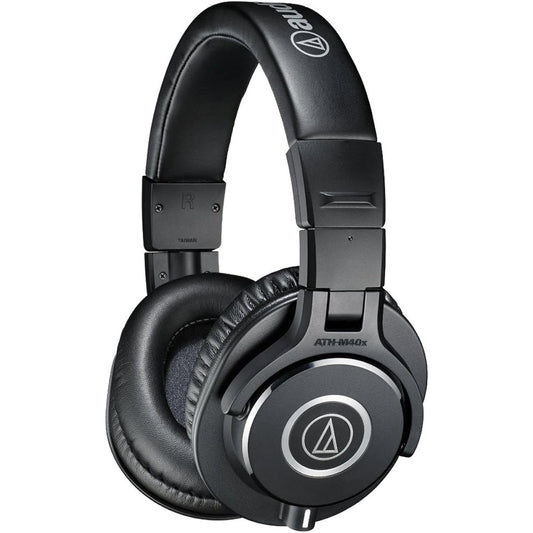 Audio Technica ATH-M40x Professional Monitor Headphones ATH-M40x Studio Recording/Instrument Practice/Video Editing/Mixing Black