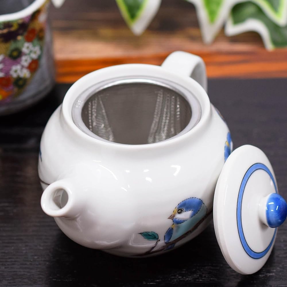Teapot Stylish Kutani ware Teapot Pot Yamajaku Pottery Japanese tableware Made in Japan Comes with tea strainer net