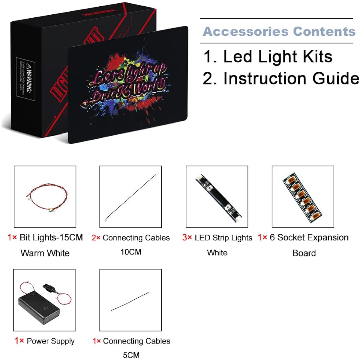 LED lights for LEGO office building bricks. BrickBling Creative Light Compatible with Lego 21336, Gift for Lego Fans (No Model)