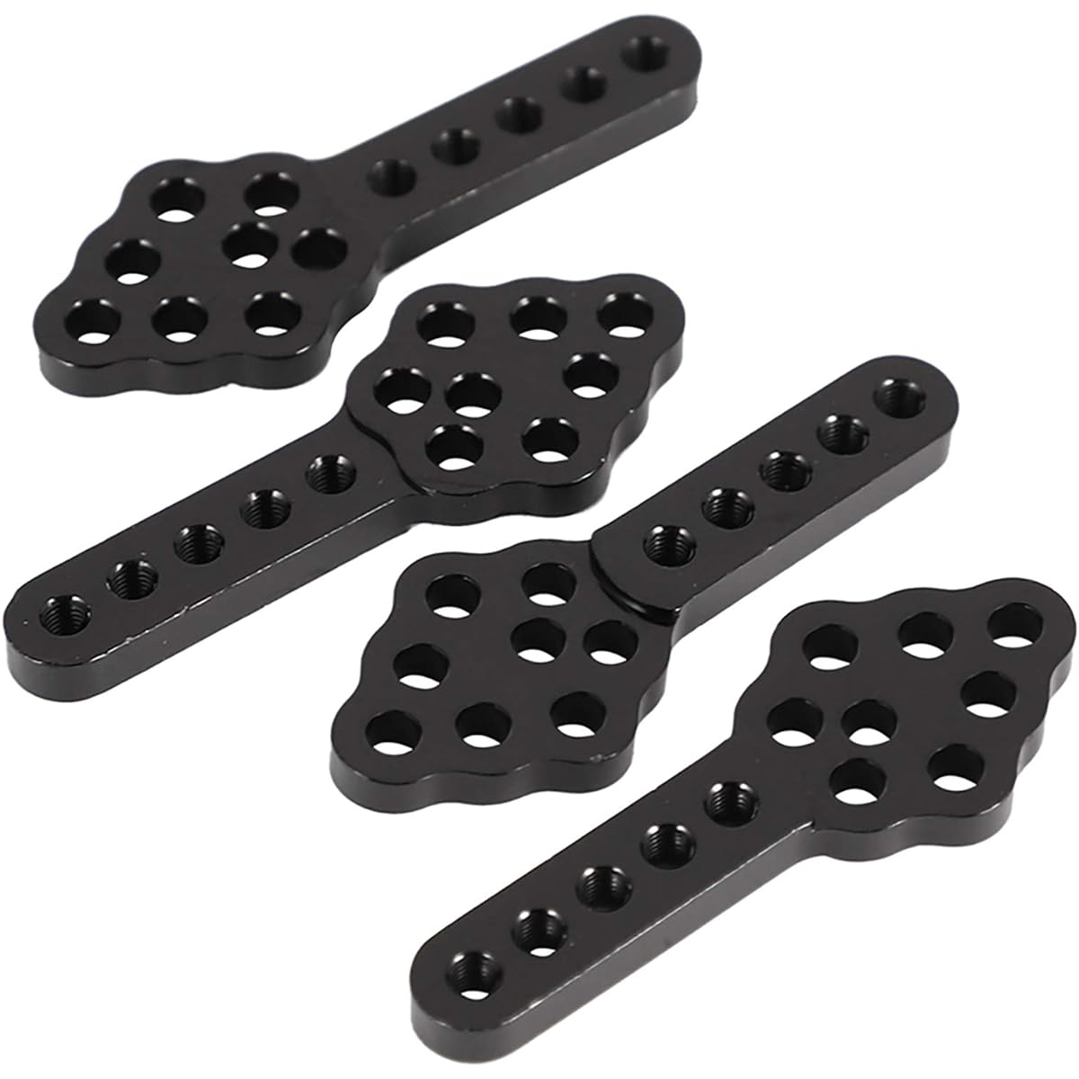 AMOGOT Metal CNC RC Car Shock Absorber Mount Height Adjustable Angle Stand for Axial SCX10 90046 D90 D110 SCX10III RC Crawler Black 4pcs