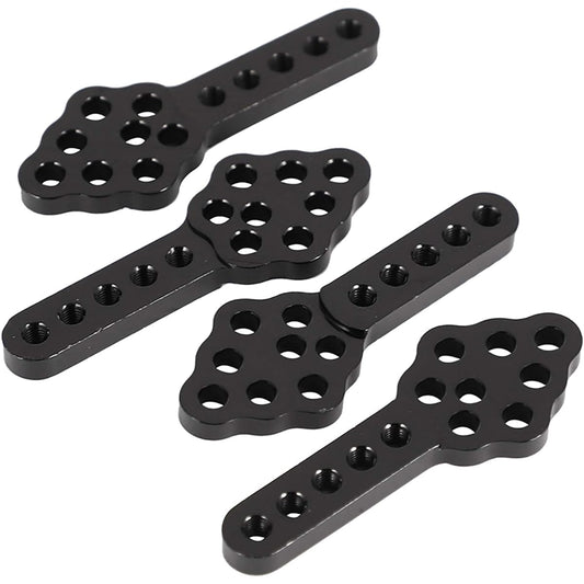 AMOGOT Metal CNC RC Car Shock Absorber Mount Height Adjustable Angle Stand for Axial SCX10 90046 D90 D110 SCX10III RC Crawler Black 4pcs