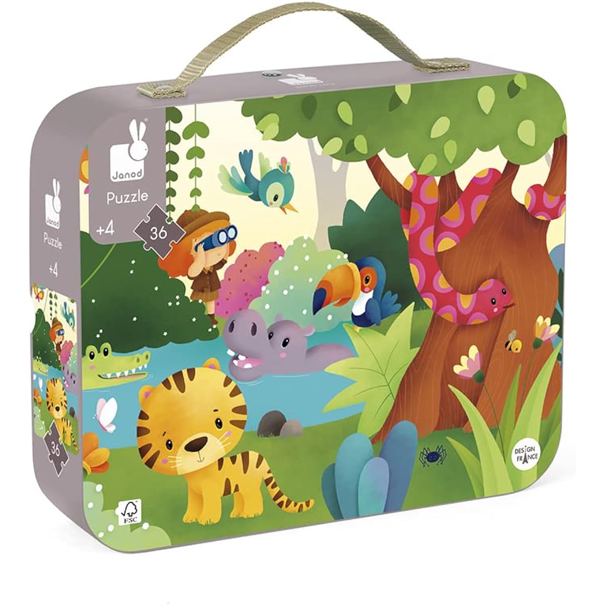Juratoys Round panoramic puzzle case