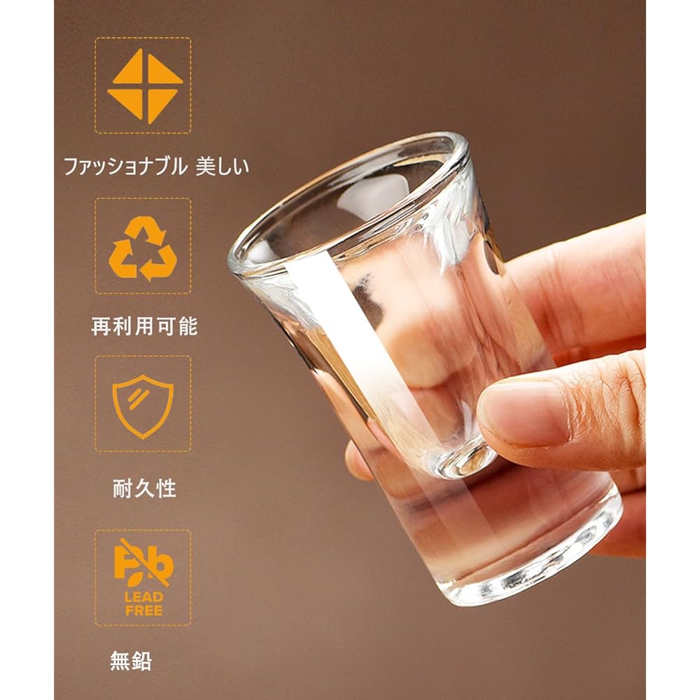 QuiExact 60 Shot Glasses - 15ml Clear Stain Mini Shot Glasses Mini Tequila Gras Set of 6 Shot Glasses 15ml Bar Shot Glasses Espresso 1 Ounce Shot Glasses Whiskey Shot Glasses Tequila Storage Rack Perfect for KTV Night Club (60 Cups) (15ml)
