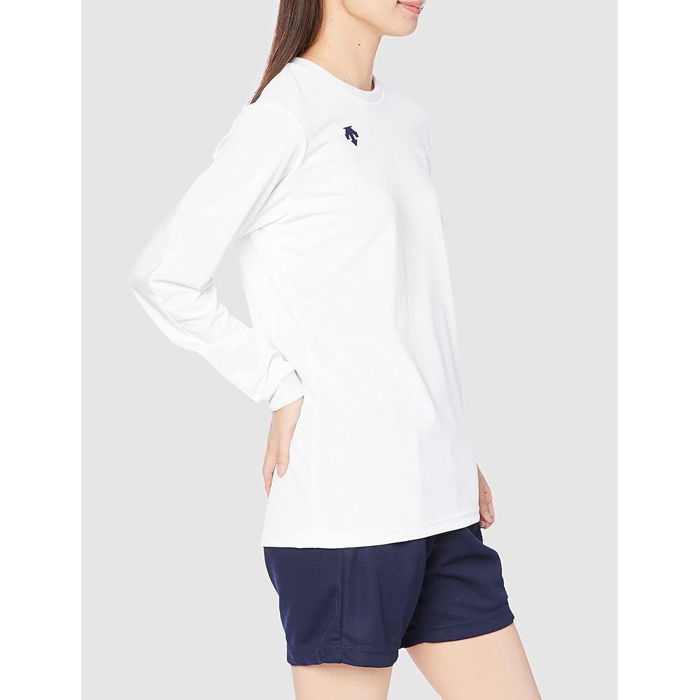 DESCENTE Long Sleeve Shirt, Volleyball Practice, Standard, One Point, Simple, Sweat Absorbent, Quick Drying, Club Activities, Team, Women's