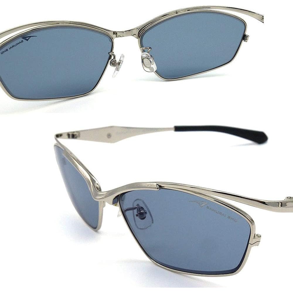 [Kodak LENS × SAMURAI SHO] Samurai Sho Polarized Sunglasses SS-F404 Color: 2 (Silver) Fishing Sports Sunglasses Polarized