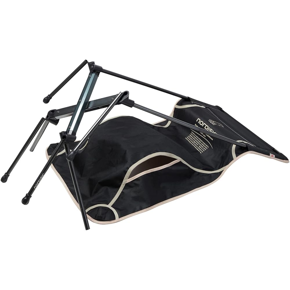 NORDISK Outdoor Camping Chair Kongelund Lounge Chair Black 149066