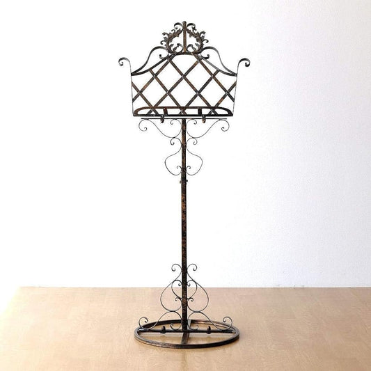 Antique music stand, stylish, iron, music stand, music stand, music stand, painting, guide, wreath stand, menu stand, entrance, entrance, iron music stand