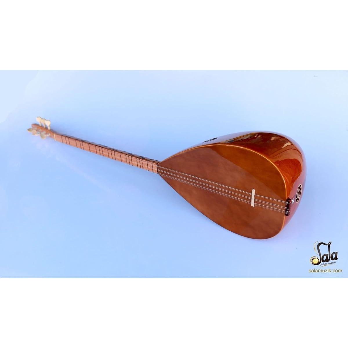 Turkish Quality Left Hand Long Neck Mulberry Baglama Saz For Sale ASL-113L