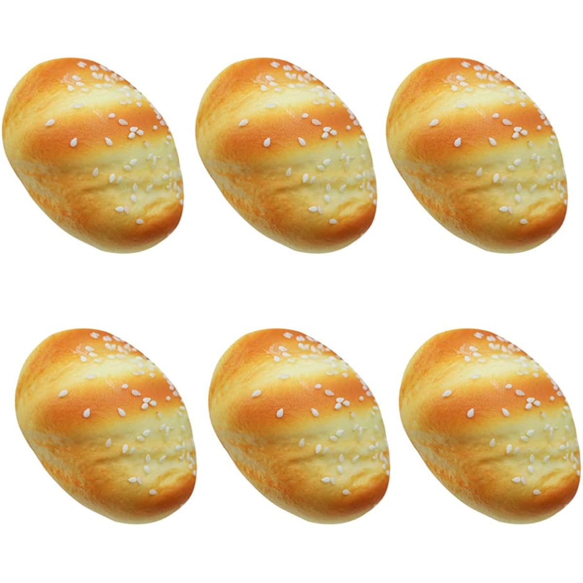 NOLITOY 6Pcs Artificial Bread Fake Bread PU Bread Simulation Bread Realistic Food Model French Bread Home Cake Shop Display Props