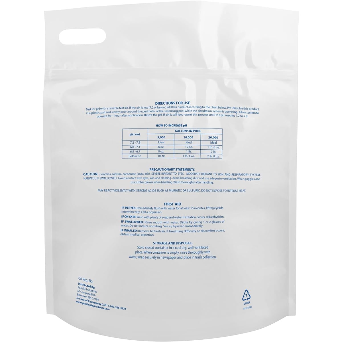 Pool Mate 1-2210B Swimming Pool pH Increaser, 10-Pounds