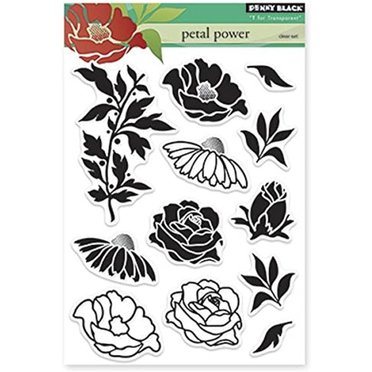 Penny Black Clear Stamps 5"X7.5" Sheet-Petal Power (Parallel Import)