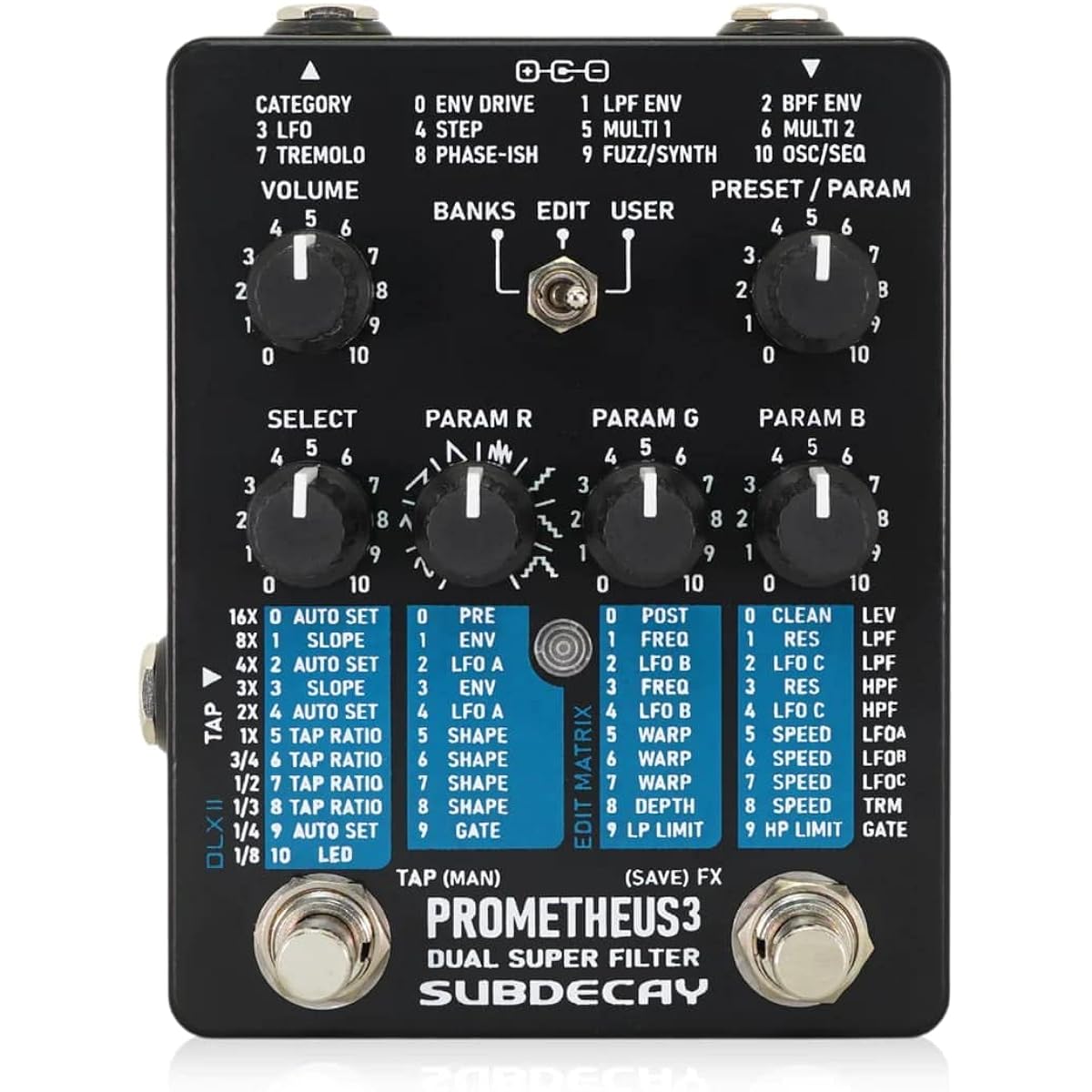 Subdecay Prometheus 3 Auto Wah Filter Guitar Effector