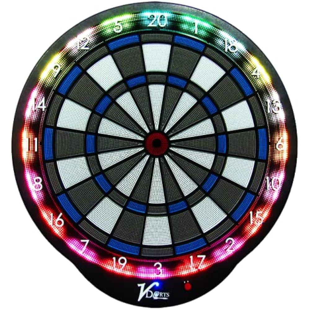 VDartsJPN LED Darts Board Set VDarts H4 Middle End V Darts Silent Darts Black