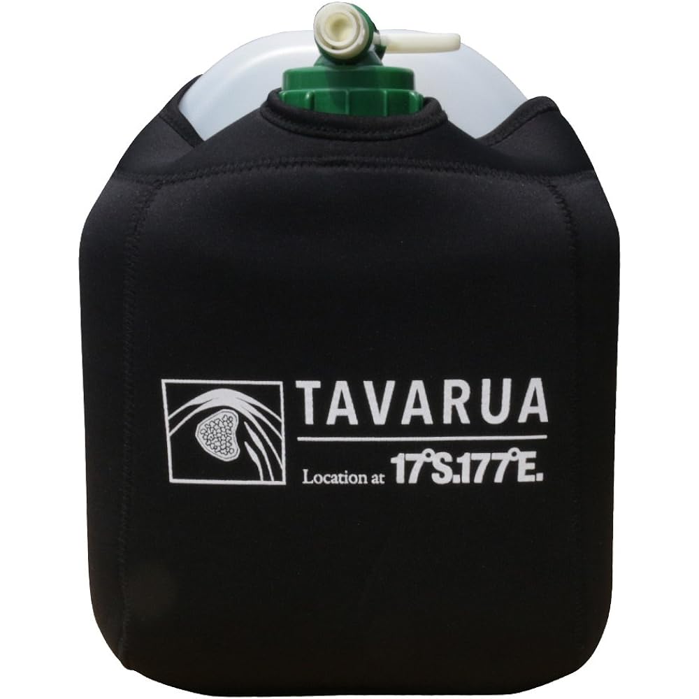 TAVARUA Hot Polytank Cover 12L Single Item 3016 Heat Retention Neoprene Camping Outdoor Surfing (BLACK)