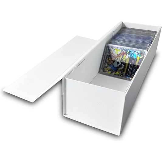 900+ Cards or 200 Top Loader Box Baseball Card Storage Box for Trading Cards, Gaming Cards, Sports Cards, White, 13 x 4 x 3 Inches, 1 Piece