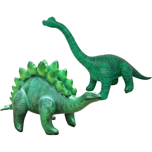 Jet Creations Inflatable Stegosaurus Brachiosaurus 2 Pack Dinosaur Pool Party Decorations Birthday for Kids and Adults Di-STE8BRAC4