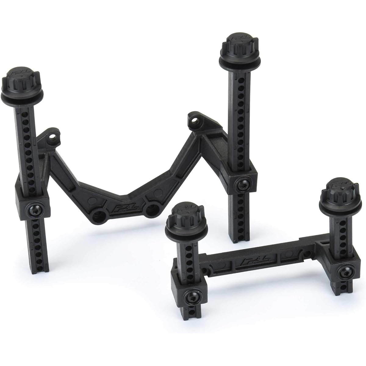Pro-line Racing 1/10 Extended Front/Rear Body Mounts: Rustler 4x4, PRO636200