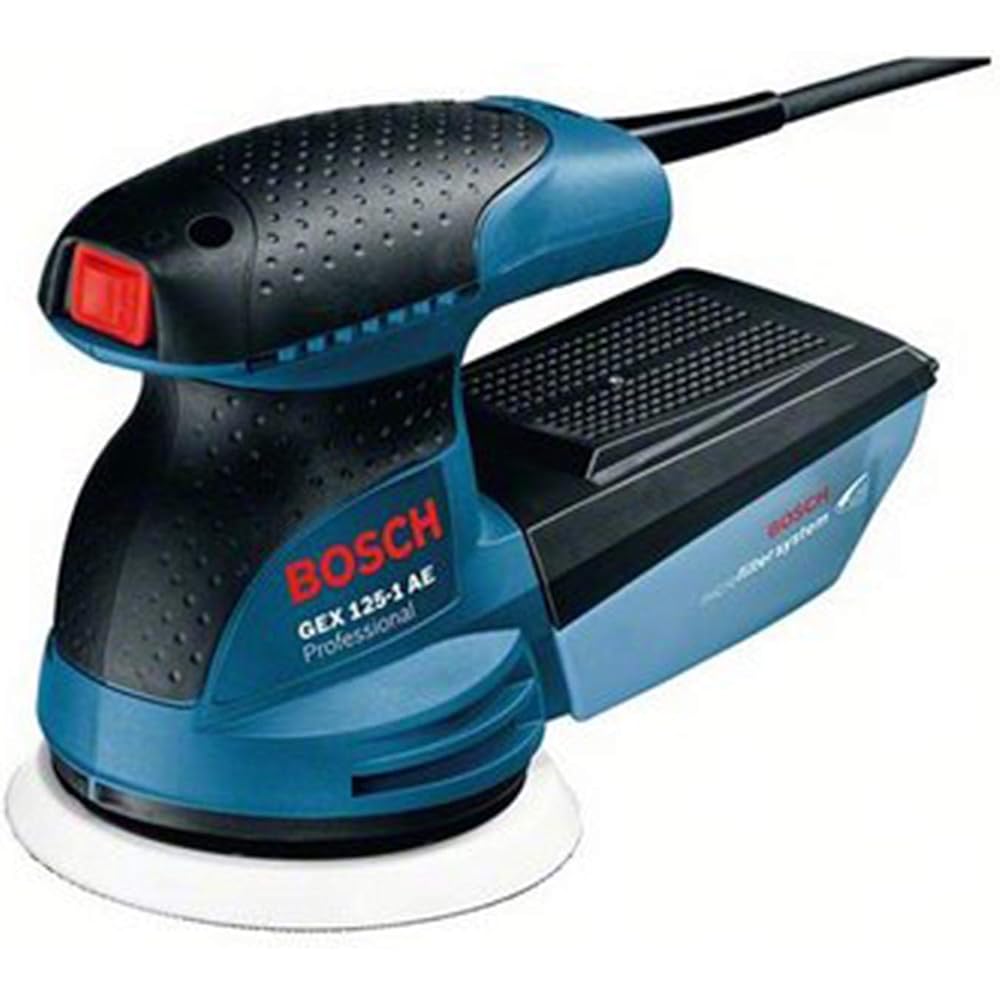 Bosch Professional (Bosch) Dust Suction Random Action Sander + Polishing Sponge Set GEX125-1AEJ2 Electric Sander Polishing Tool, Car Polishing, Polisher, Scale Removal, Mirror Polishing, Woodworking Grinding