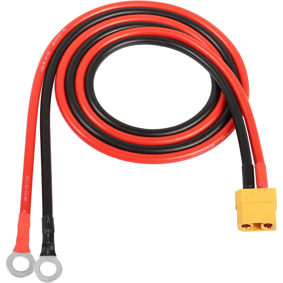 RIEYOCA XT90 - O-ring terminal cable, XT90 female to O-ring connector cable (XT90 female to O-ring terminal)