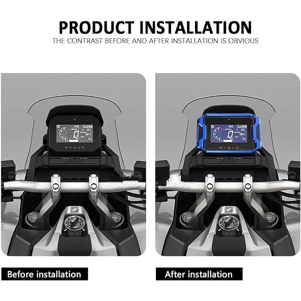 Motorcycle Instrument Frame Motorcycle Meter Frame Cover Screen Protector Cover Protective Parts Honda ADV 350 ADV350 Adv350 Adv 350 2022 2023 (Color : Blue2)
