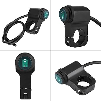 Handlebar Switch 12V Universal 22mm Handlebar Motorcycle Headlight Fog Spotlight On/Off Switch Waterproof Motorcycle Switch