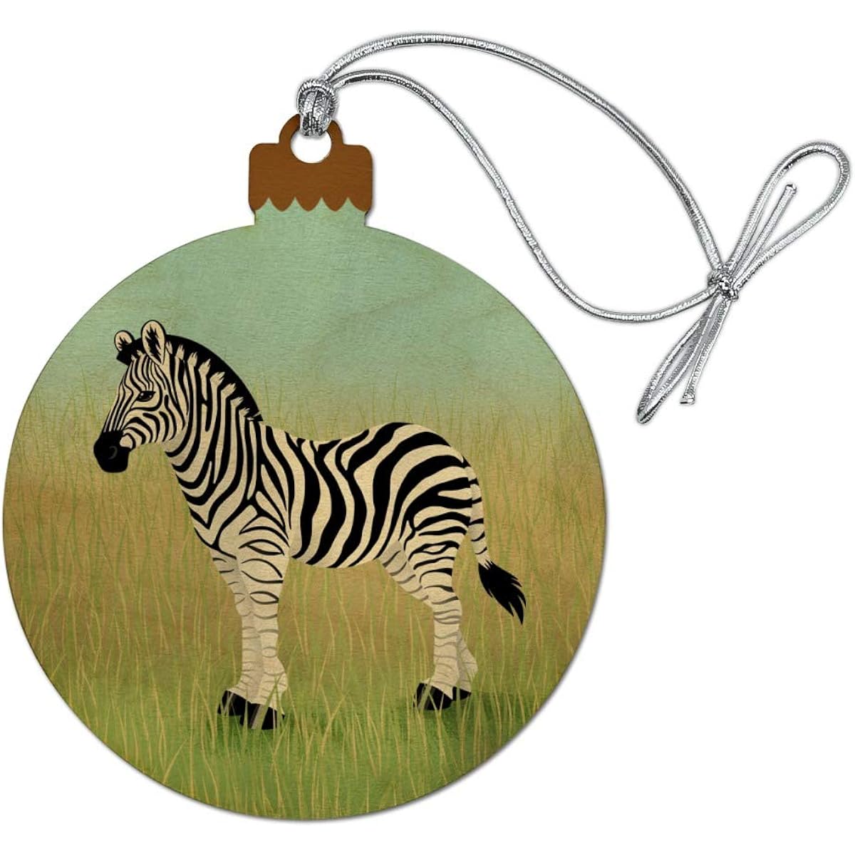 Prairie Zebrawood Christmas Tree Holiday Ornament