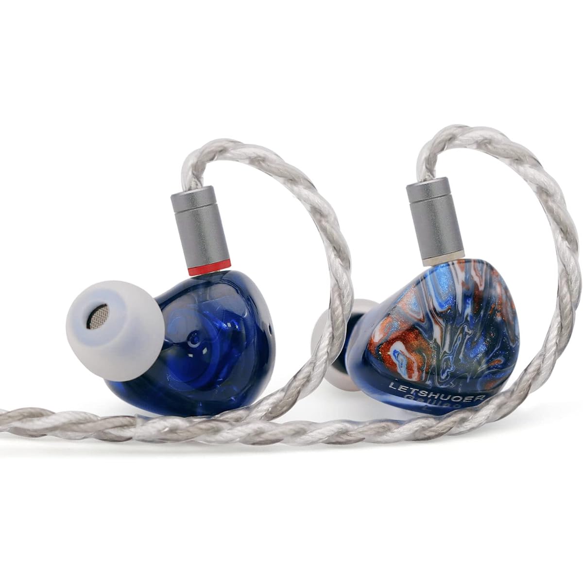 HiFiGo LETSHUOER x GIZAUDIO Galileo Dual Driver Hybrid In-Ear Monitor 10mm Dynamic Driver + Balanced Armature Unit IEM In-Ear Earphone (4.4mm Plug)