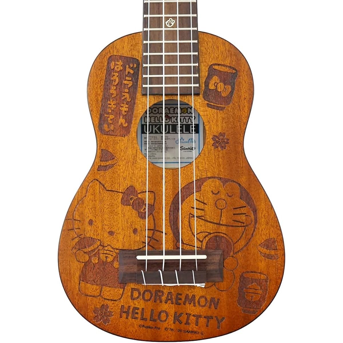 DORAEMON x HELLOKITTY Doraemon x Hello Kitty UKULELE Wa Komono Soprano Ukulele Natural