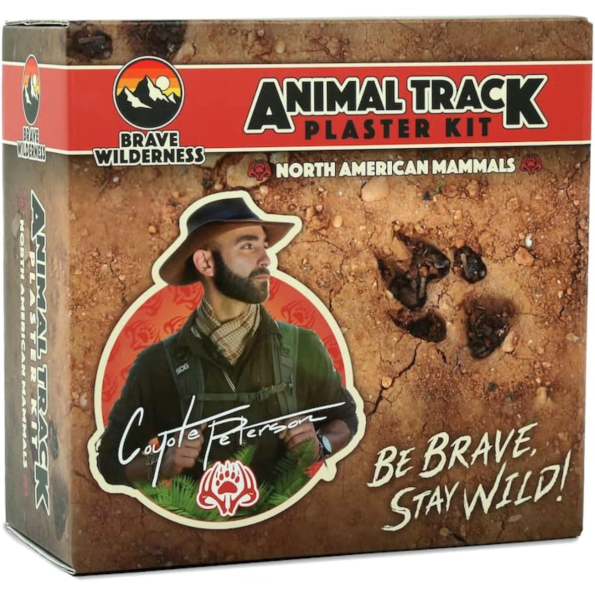 Coyote Peterson Brave Wilderness Animal Track Plaster Casting Kit for Animal Tracks and Footprints